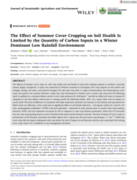 The Effect of Summer Cover Cropping on Soil Health Is Limited by the Quantity of Carbon Inputs in a Winter Dominant Low Rainfall Environment