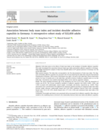 Association between body mass index and incident shoulder adhesive capsulitis in Germany: A retrospective cohort study of 522,830 adults