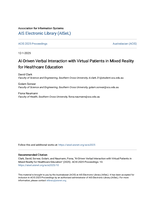 AI-Driven Verbal Interaction with Virtual Patients in Mixed Reality for Healthcare Education