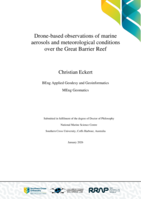 Drone-based observations of marine aerosols and meteorological conditions over the Great Barrier Reef