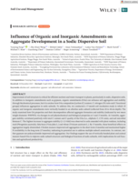 Influence of Organic and Inorganic Amendments on Aggregate Development in a Sodic Dispersive Soil