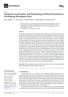 Temporal Accumulation and Partitioning of Mineral Nutrients in Developing Macadamia Fruit