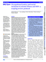 Occupational justice and social inclusion in mental illness and HIV: a scoping review protocol