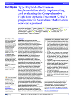 Type 3 hybrid effectiveness-implementation study implementing and evaluating the Comprehensive High-dose Aphasia Treatment (CHAT) programme in Australian rehabilitation services: a protocol