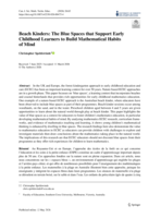 Beach Kinders: The Blue Spaces that Support Early Childhood Learners to Build Mathematical Habits of Mind