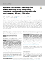 Moments That Matter: A Prospective Mixed-Methods Study Integrating Emotional Intelligence Opportunistically Into Everyday Surgery Education