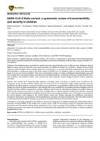 SARS-CoV-2 Delta variant: a systematic review of transmissibility and severity in children