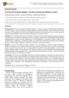 The Fall of the Syrian Regime: The End of Chemical Warfare in Syria