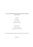 Over the Line or Upholding the Profession? Principal Evaluation for Determining Teacher Proficiency
