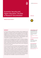 Economic Security and Higher Education: The Rise of Research Securitisation