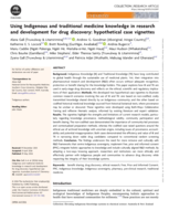 Using Indigenous and traditional medicine knowledge in research and development for drug discovery: hypothetical case vignettes