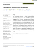 Evaluating the use of taxonomy in the IUCN Red List