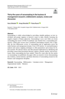 Thirty-five years of sensemaking in the business & management research: a bibliometric analysis, review and discussion