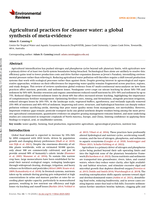 Agricultural practices for cleaner water: a global synthesis of meta-evidence
