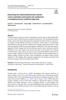 Examining the relationship between teacher career motivation and teacher job satisfaction: a multidimensional, multilevel approach