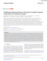 Exploring Uncharted Waters: The Role of Artificial Aquatic Ecosystems in Freshwater Science