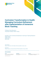 Curriculum Transformation in Health: Managing Curriculum Refinement after Implementation of Immersive Block Teaching