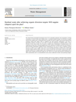Residual waste after achieving organic diversion targets: Will nappies (diapers) spoil the plan?