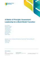 A Matter of Principle: Assessment Leadership for a Block Model Transition