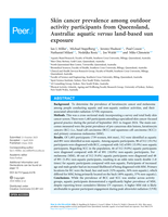 Skin cancer prevalence among outdoor activity participants from Queensland, Australia: aquatic versus land-based sun exposure