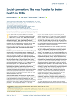 Social connection: The new frontier for better health in 2026