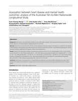 Association between heart disease and mental health outcomes: analysis of the Australian Ten-to-Men Nationwide Longitudinal Study