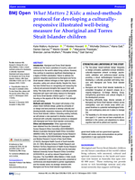 What Matters 2 Kids: a mixed-methods protocol for developing a culturally-responsive illustrated well-being measure for Aboriginal and Torres Strait Islander children