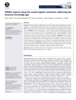 Wildfire impacts along the coastal aquatic continuum: addressing the estuarine knowledge gap