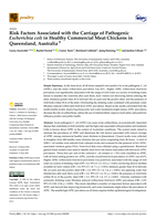 Risk Factors Associated with the Carriage of Pathogenic Escherichia coli in Healthy Commercial Meat Chickens in Queensland, Australia