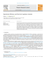 Operational efficiency and firm-level regulatory intensity