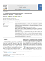 The conceptualisation and operationalisation of nature in health professional education: A scoping review