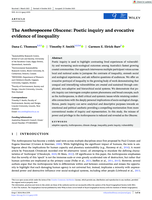 The Anthropocene Obscene: Poetic inquiry and evocativeevidence of inequality