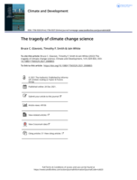 The tragedy of climate change science