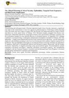 The Alleged Poisoning of Alexei Navalny - Epibatidine, Targeted Toxic Exposures, and Biosecurity Implications