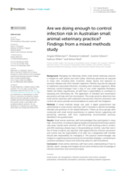 Are we doing enough to control infection risk in Australian small animal veterinary practice? Findings from a mixed methods study