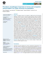 Prevalence of pathogens important to human and companion animal health in an urban unowned cat population