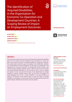 The Identification of Acquired Disabilities in the Organisation for Economic Co-Operation and Development Countries: A Scoping Review of Impact on Employment Outcomes
