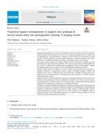 Transition support arrangements to support new graduate novice nurses entry into perioperative nursing: A scoping review