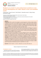 Ready to co-create? Considering pre-creation in care service development for older adults in the rural Swedish north