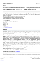 Evaluation of the Transition-to-Practice Arrangements for Novice Perioperative Nurses: Protocol for a Mixed Methods Study