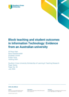 Block teaching and student outcomes in Information Technology: Evidence from an Australian university