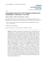 Organizational Approaches to the Facilitation of Education for Sustainability: An Interpretive Case Study