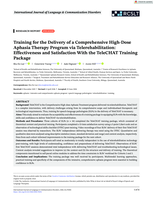 Training for the Delivery of a Comprehensive High-Dose Aphasia Therapy Program via Telerehabilitation: Effectiveness and Satisfaction With the TeleCHAT Training Package