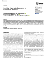 Involving Experts by Experience in Craniofacial Research