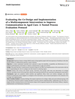 Evaluating the Co-Design and Implementation of a Multicomponent Intervention to Improve Communication in Aged Care: A Nested Process Evaluation Protocol