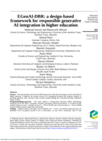 EGenAI-DBR: a design-based framework for responsible generative AI integration in higher education