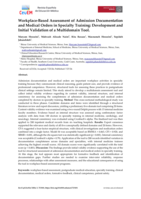 Workplace-Based Assessment of Admission Documentation and Medical Orders in Specialty Training: Development and Initial Validation of a Multidomain Tool