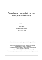 Greenhouse gas emissions from non-perennial streams