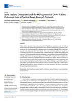New Zealand Osteopaths and the Management of Older Adults: Outcomes from a Practice-Based Research Network