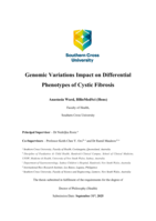 Genomic Variations Impact on Differential Phenotypes of Cystic Fibrosis